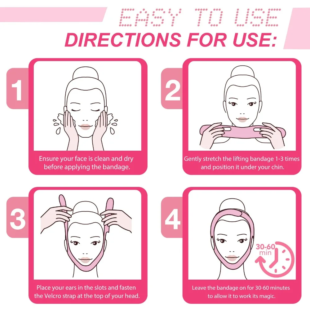 Breathable Face Slimming BANDAGE Chin Cheek Lift UP เข็มขัดผู้หญิง V Line Face Shaper นวดหน้าสายคล้อง Skin Care เครื่องมือความงาม