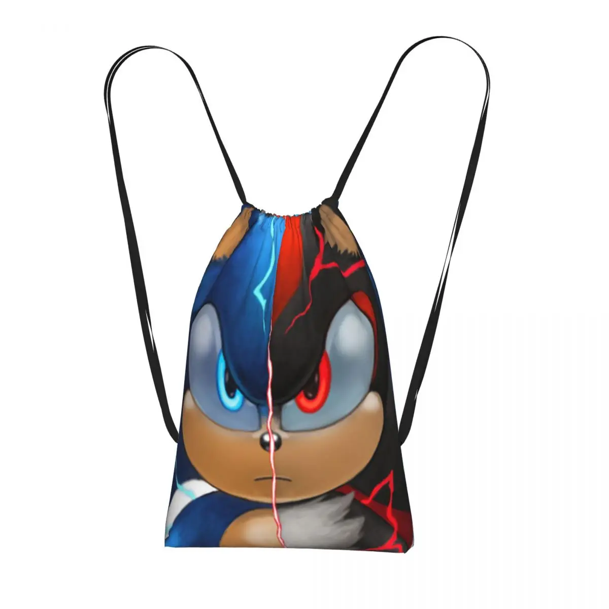

Sonic Shadow Backpacks Portable Drawstring Bags Sports Bag Book Bags for Man Woman School