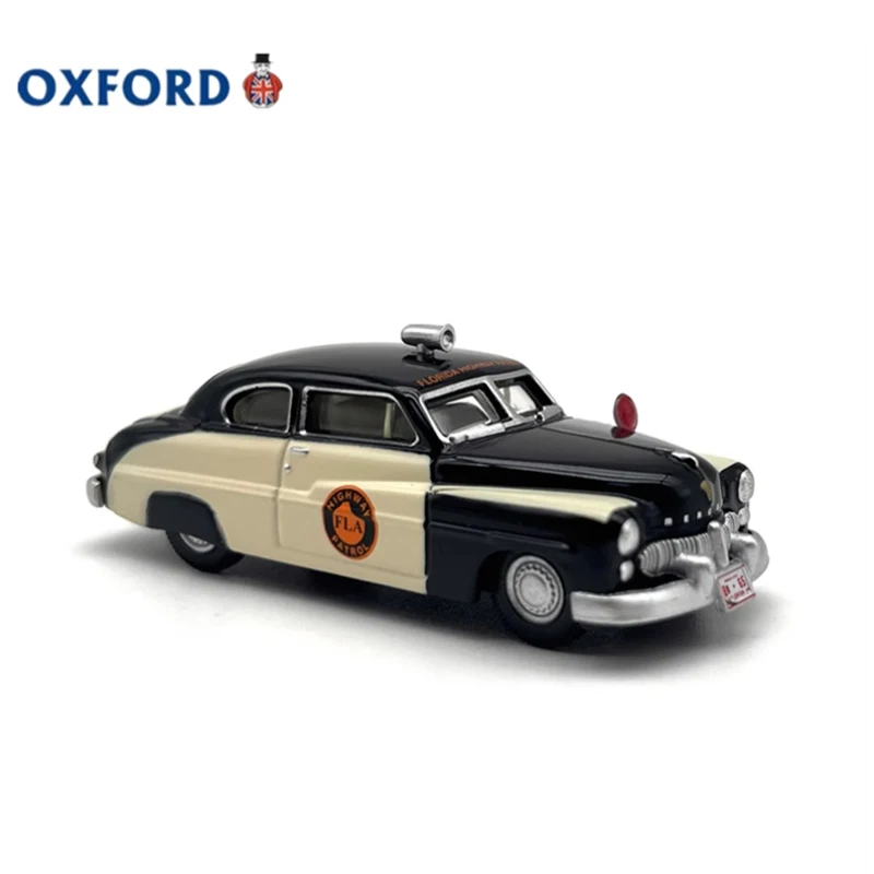 OXFORD Diecast 1:87 Scale Mercury Highway Patrol Alloy Retro Car Model Finished Product Simulation Toy Gift Static Model