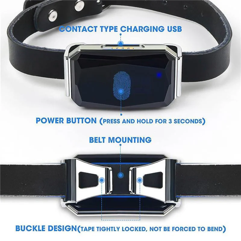 

【B74A】2X G12 GPS Smart Pet Locator Universal Waterproof GPS Location Collar For Cats And Dogs Positioning Tracker Locating