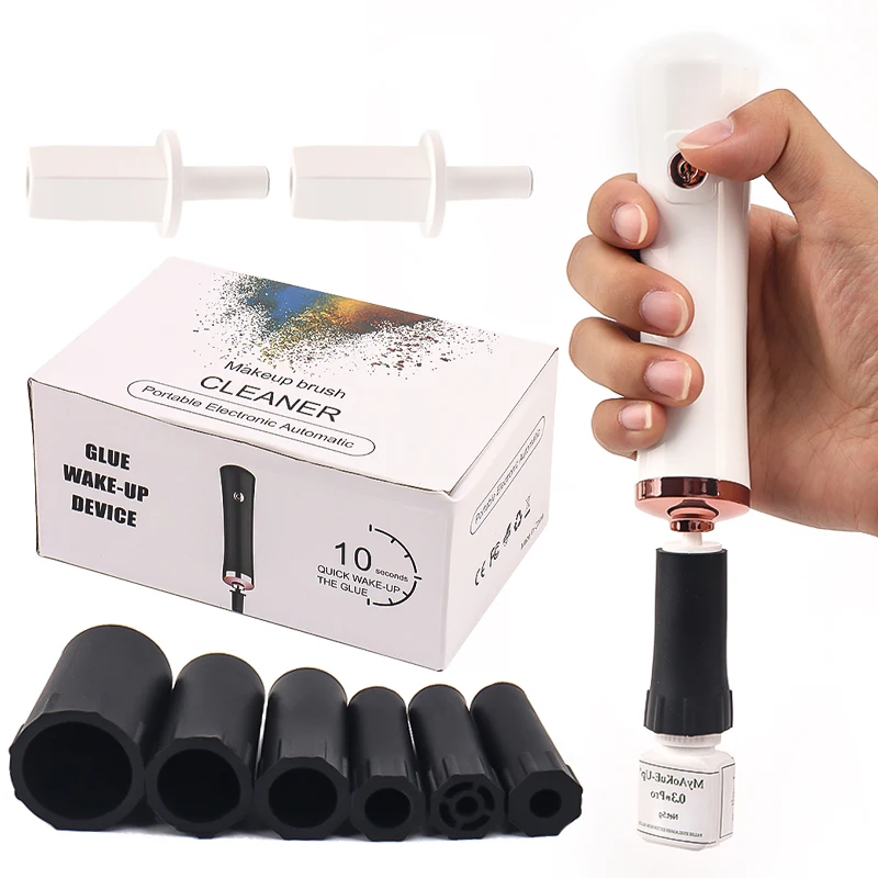 まつげ接着剤シェーカー電気覚醒剤マニキュアタトゥーインク顔料液体バイブレーター覚醒デバイスまつげ接着剤メイクアップツール