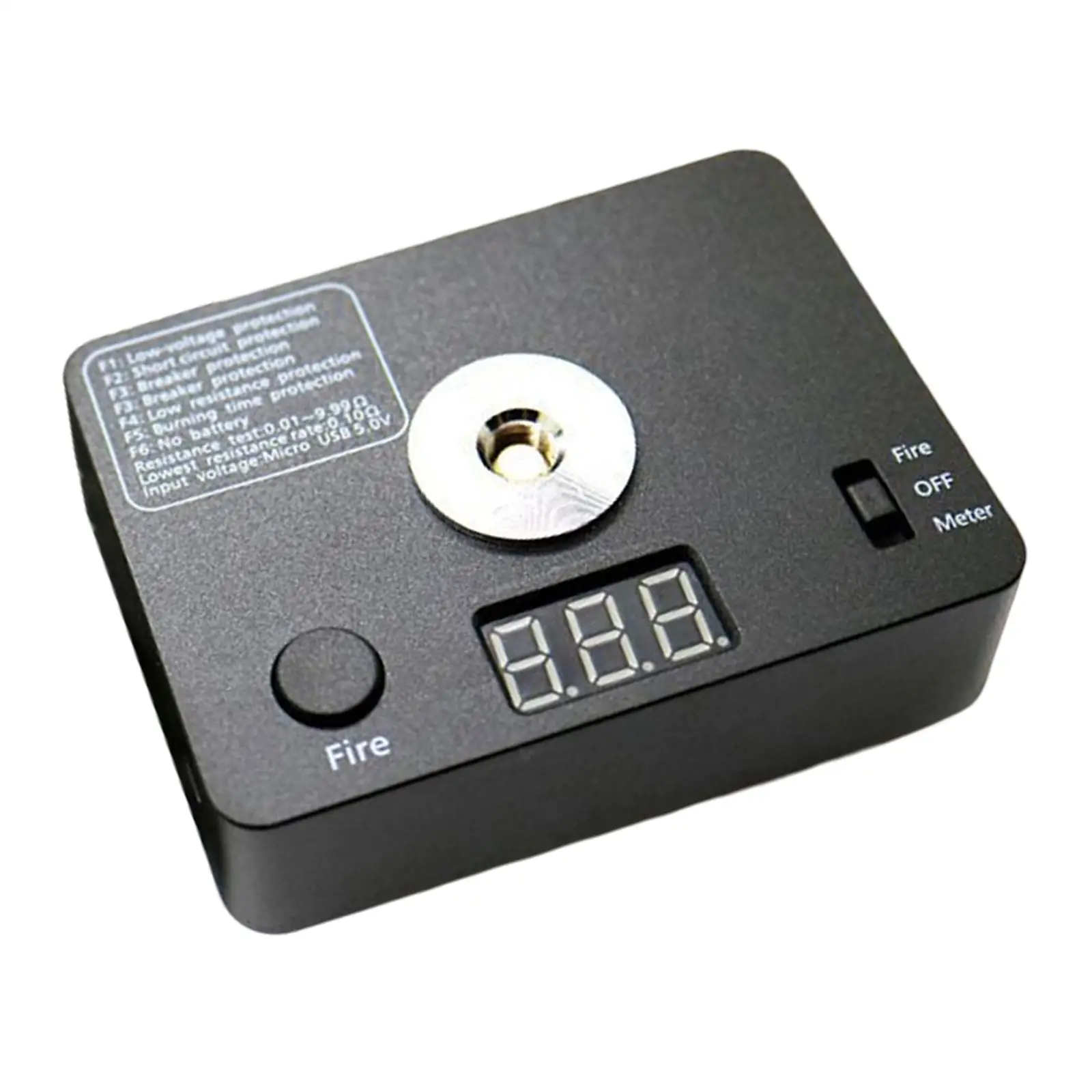 

Digital Battery Tester High Precision Portable Mini DIY Tool USB Charging Coils Burning Platform for Hobby Use Repair