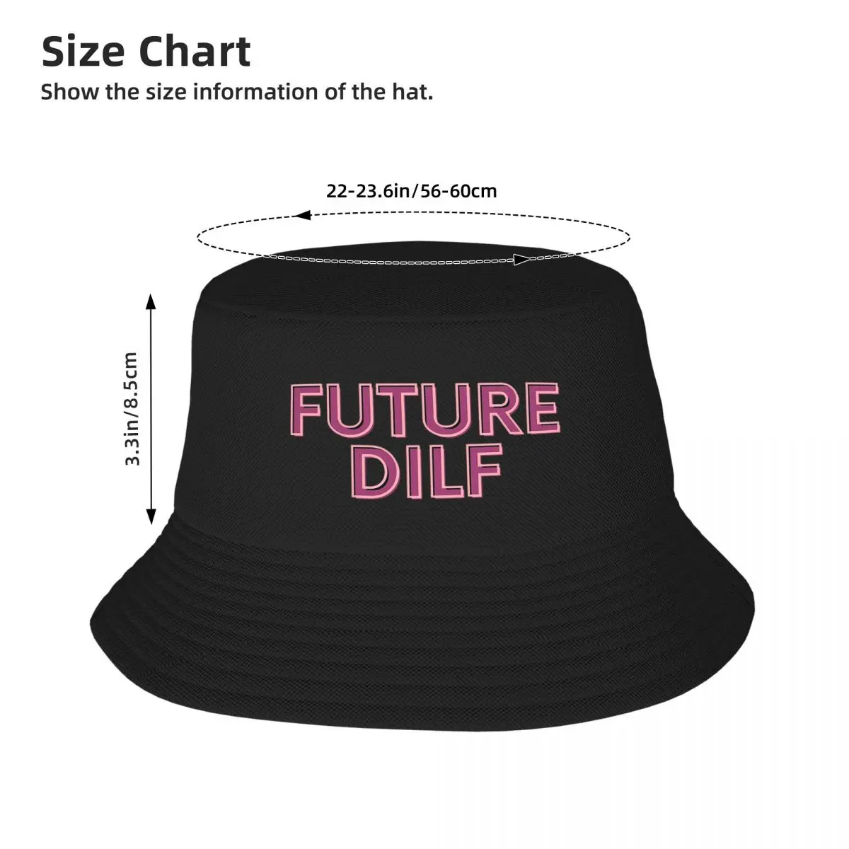 Future Dilf Bucket Hat Panama For Man Woman Bob Hats Autumn Fisherman Hats Summer Beach Fishing Unisex Caps