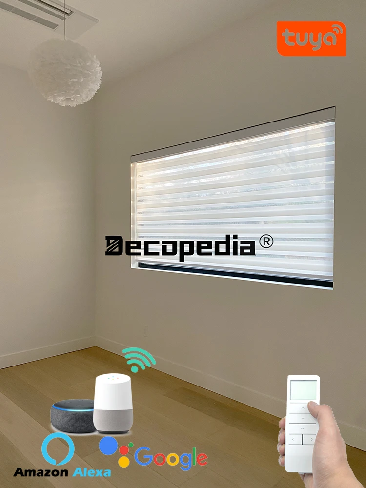 

Decopedia Customize Zebra Shades Premium Window Blinds Day and Night Roller Zebra Blinds Blackout for Home Windows Sliding Door