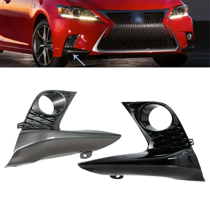 

Fog Light Frame Cover For Lexus CT200H F-Sport 2014 2015 2016 2017 Front Bumper Foglamp Grille Trim Shade Headlight Cover
