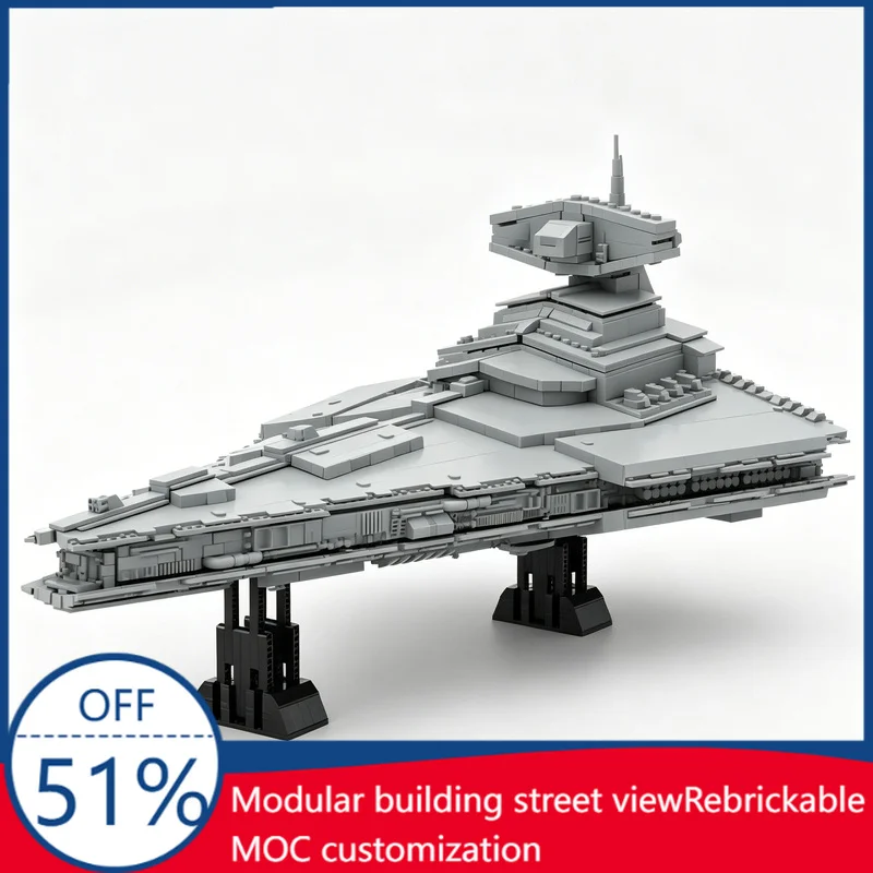 

5963PCS Star Battle Victory II-class Destroyer Model Custom Creative Blocks DIY Assembly Educational Toy For Fans Birthday Gifts