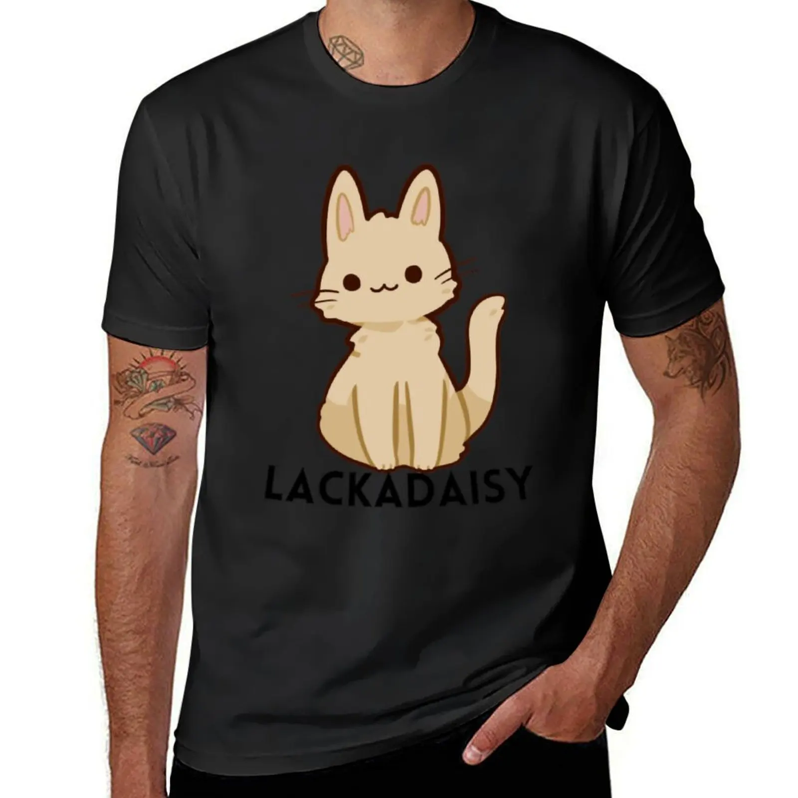 Lackadaisy T-Shirt quick drying quick-drying plus size tops workout shirts for men