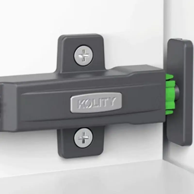 Dispositivo de travamento automático de rebote, 5 pacotes, empurrar para abrir capturas de armário, fivela de cozinha ajustável, auto-travamento para portas de armário
