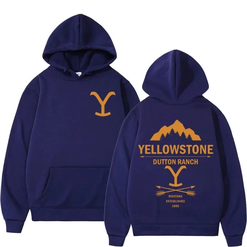 Sudaderas con capucha con estampado gráfico de la serie de TV Yellowstone, sudaderas de lana a la moda para hombre, Jersey informal Unisex, Tops de moda Tre