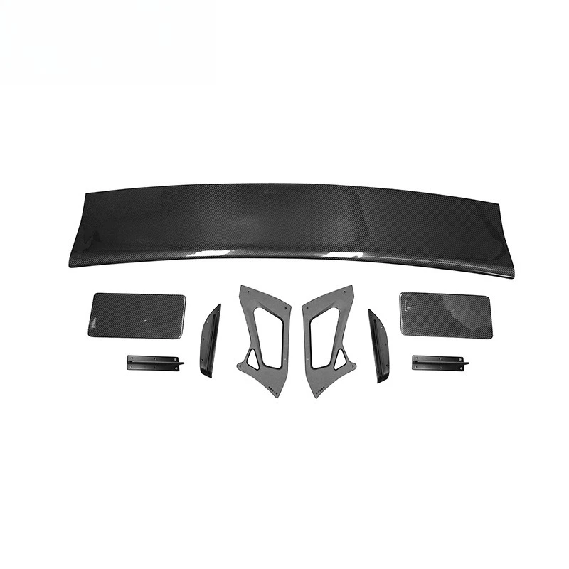

Carbon fiber rear spoiler fixed wind wing modification