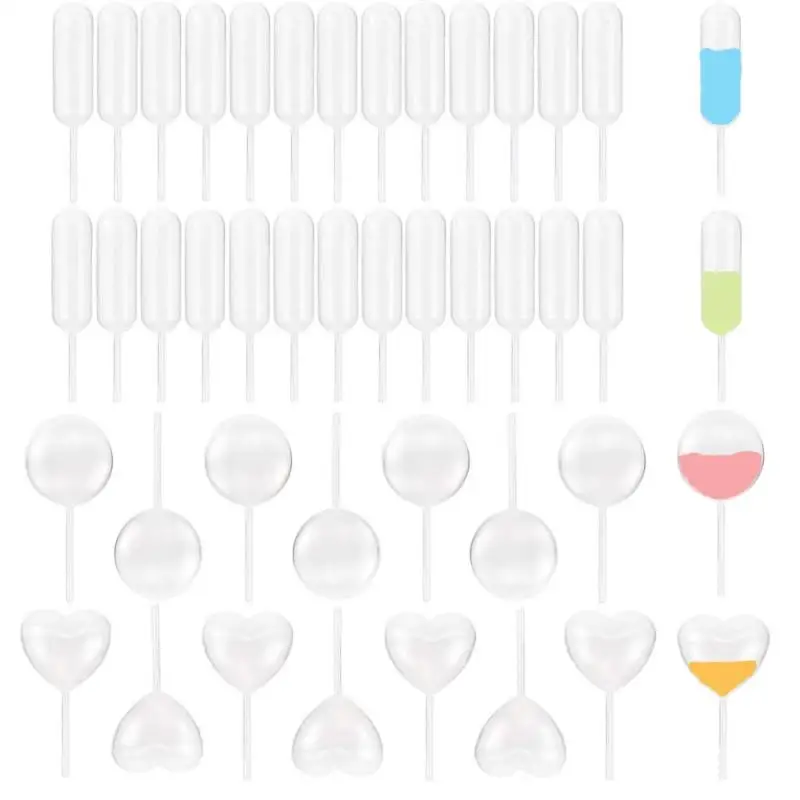 200/50Pc Mini Dropper 4ml Disposable Jam Dropper for Cupcakes Sauce Squeeze Transfer Pipettes Dropper Dessert Stuffed Cake Decor