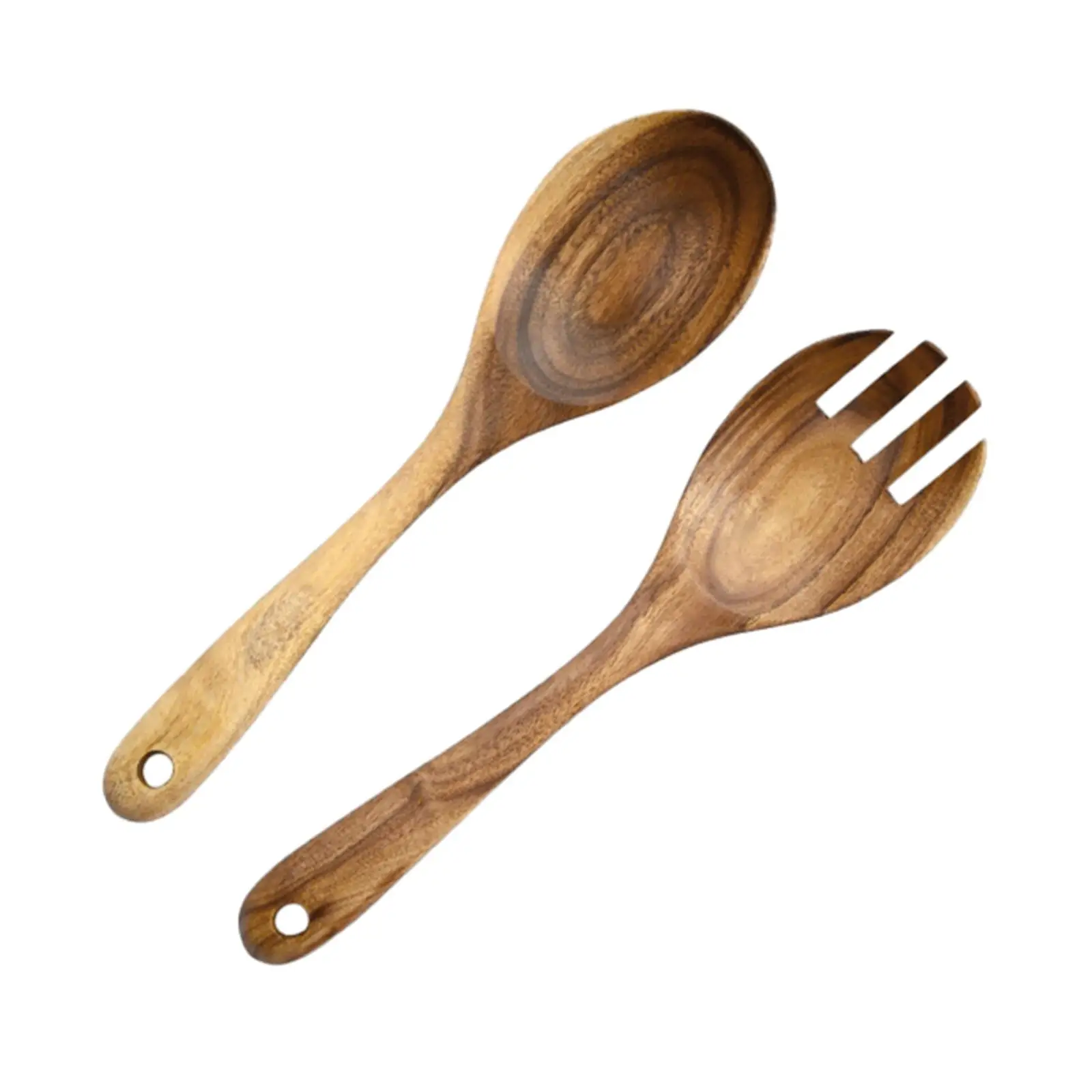 Wood Cutlery Outdoor Tableware Travel Utensils for Office BBQ Backpacking