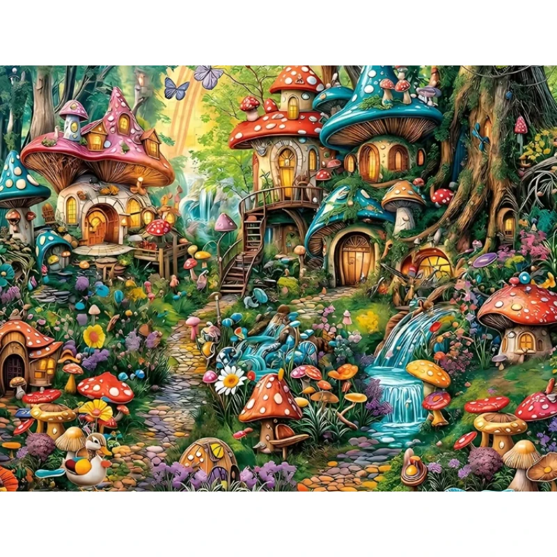 Art Craft Village - Zelf een 5D-diamantschilderij maken: een betoverd