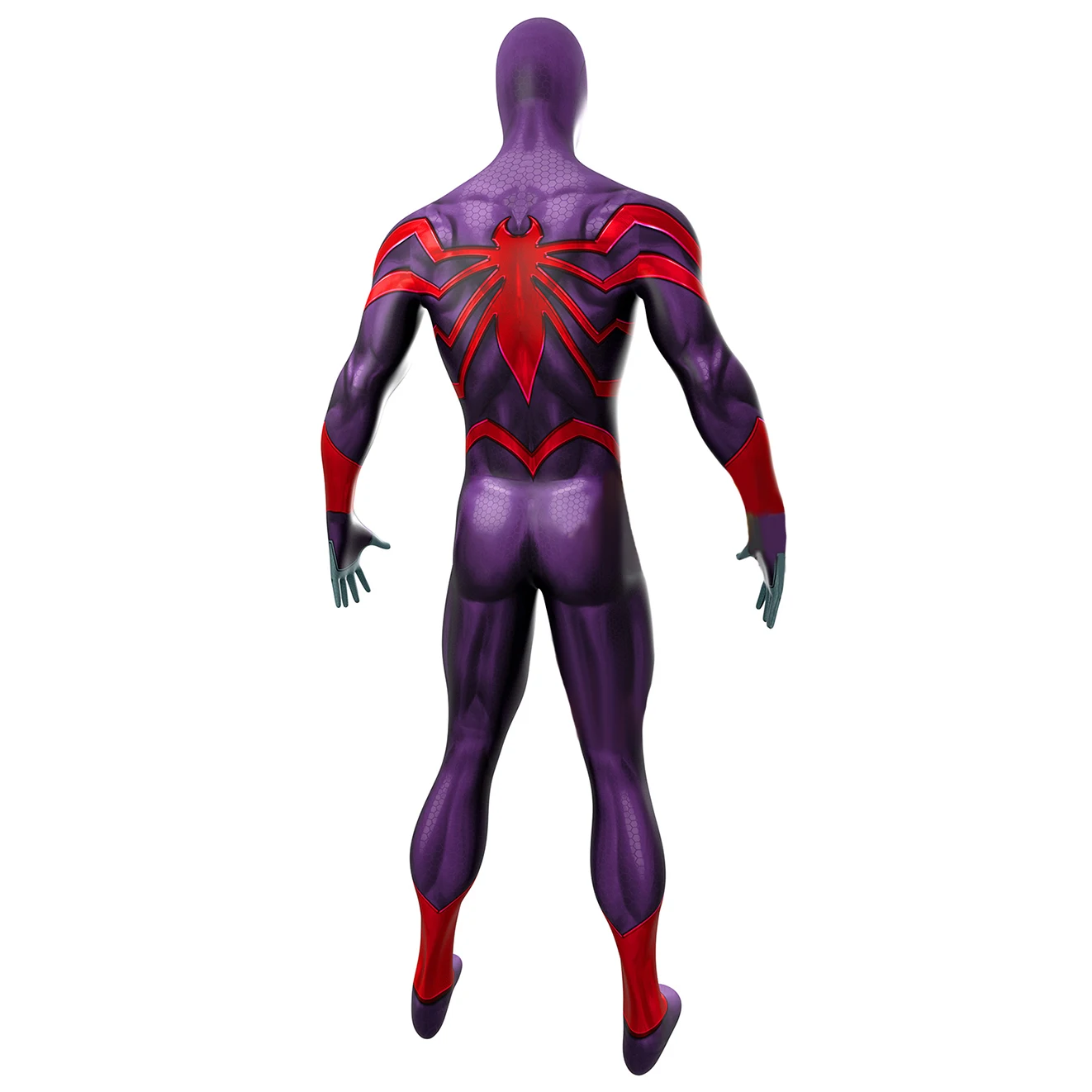 Ultimate homem aranha cosplay milhas morales roxo estilo vermelho traje de super-herói 3d impresso elastano zentai ternos roupas halloween