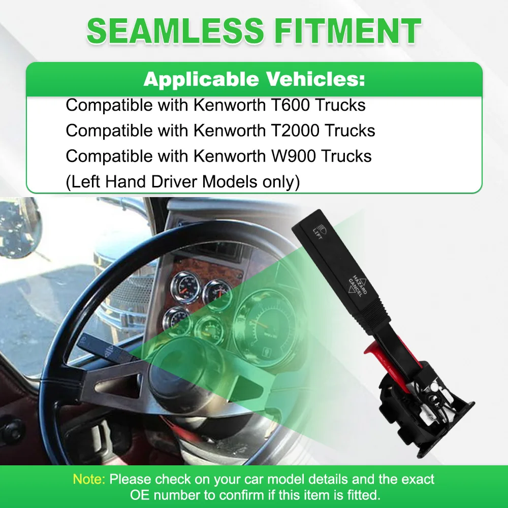 

01481383, 577.59014, 57759014 8 Pins Car Turn Signal Light Headlight Switch For Kenworth T600 T2000 W900 Trucks LHD