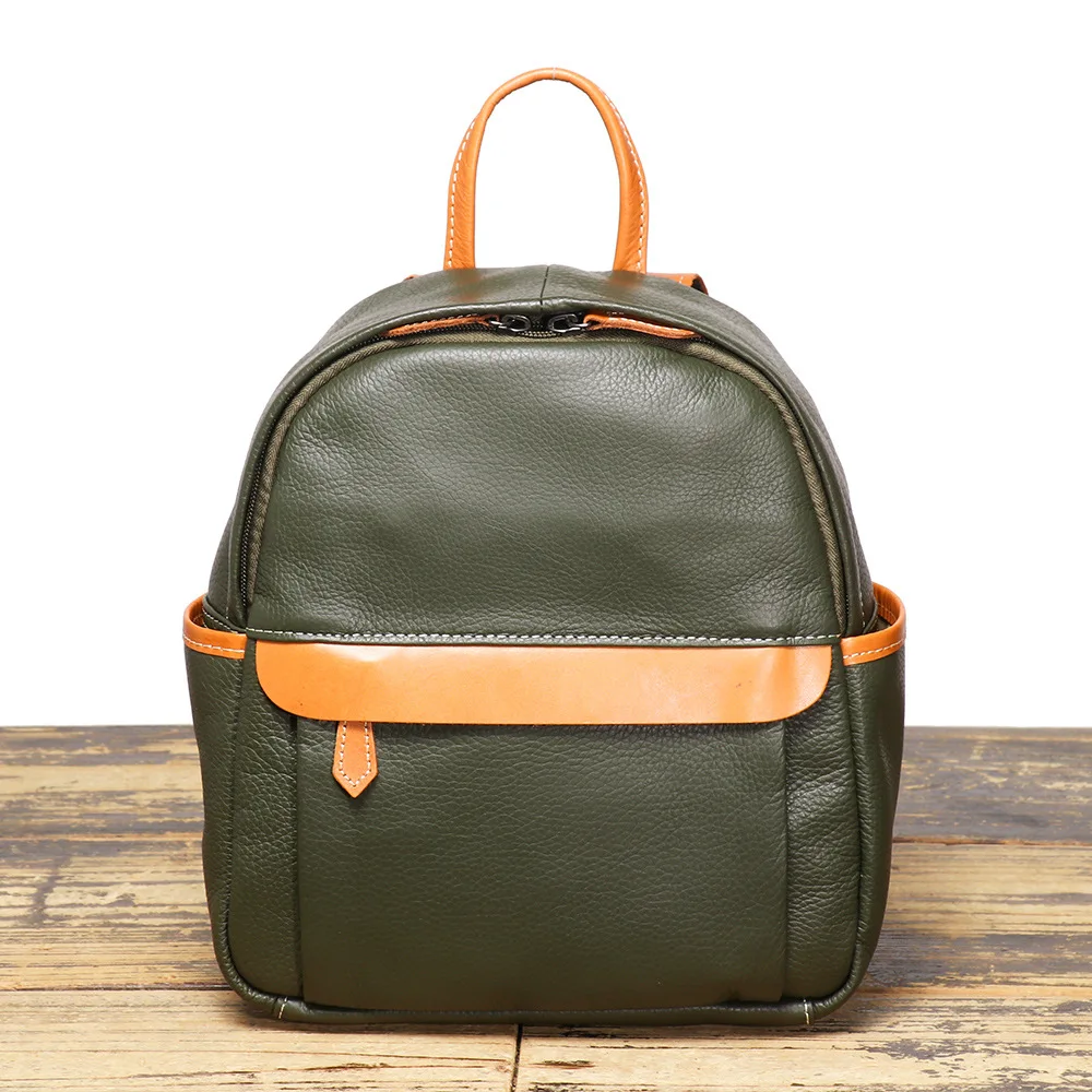 2025 New Women Leather Mini Backpack