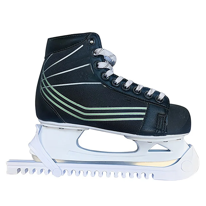 A18E-1 쌍 아이스 스케이트 스케이트 블레이드 보호대 신발 가드 실용적인 커버 조정 가능한 보호 케이스 블레이드 슬리브