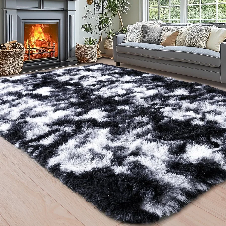 

Area Rugs for Living Room 6x9 Ultra Soft Fluffy Rug for Bedroom Modern Shaggy Carpets Fuzzy Rug for Girls Boys Room Home Indoor