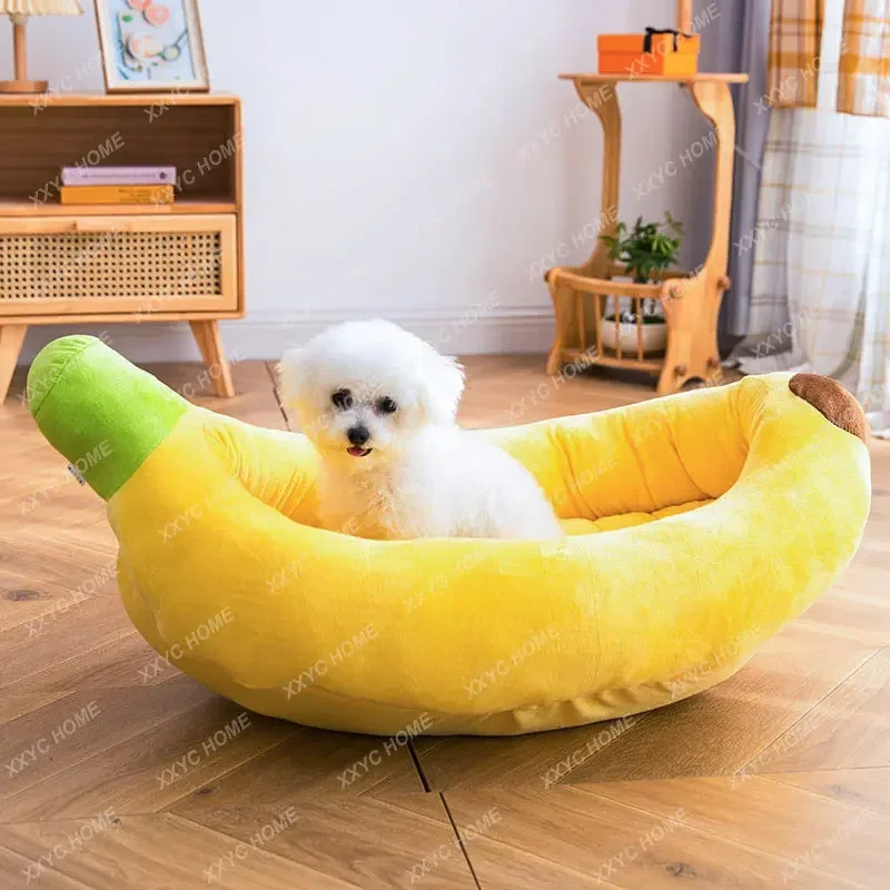 

Corgi Banana Nest Small and Medium-Sized Dogs Cat Nest Dog Mat Pet Bed Kennel Banana Boat Cage Pour Chat قفص قطط