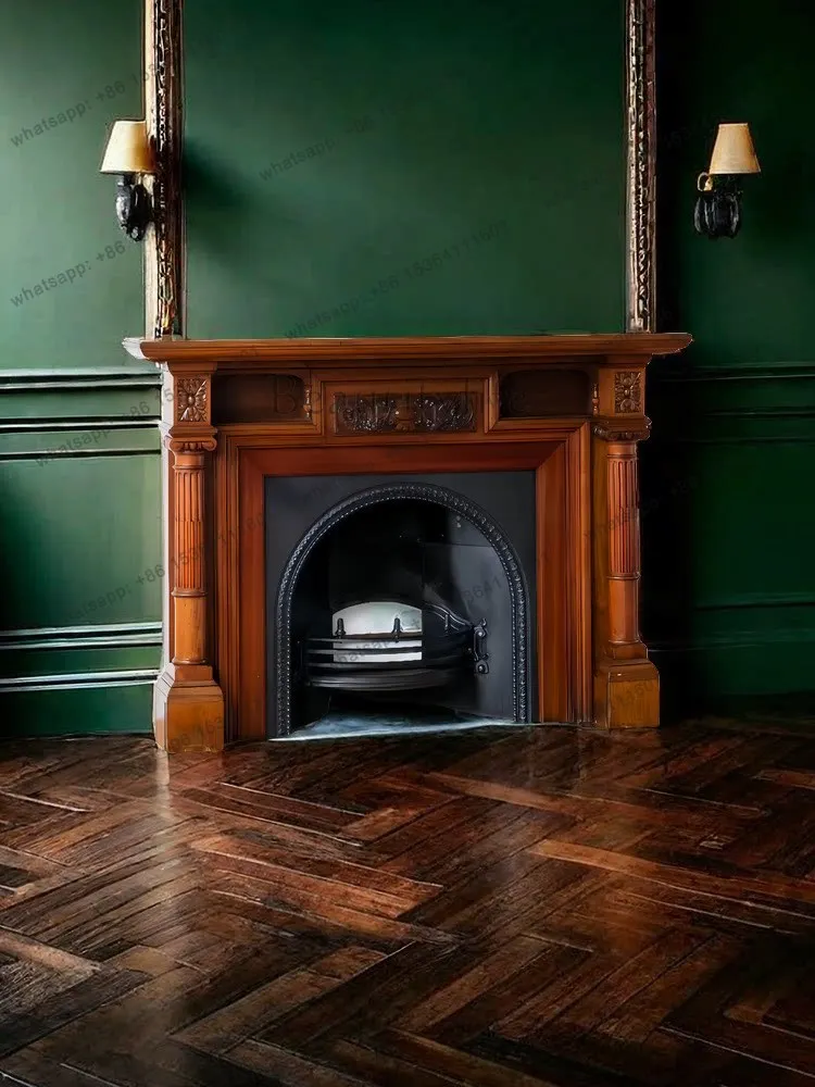 

European fireplace decorative cabinet French retro simulated fire decorative cabinet