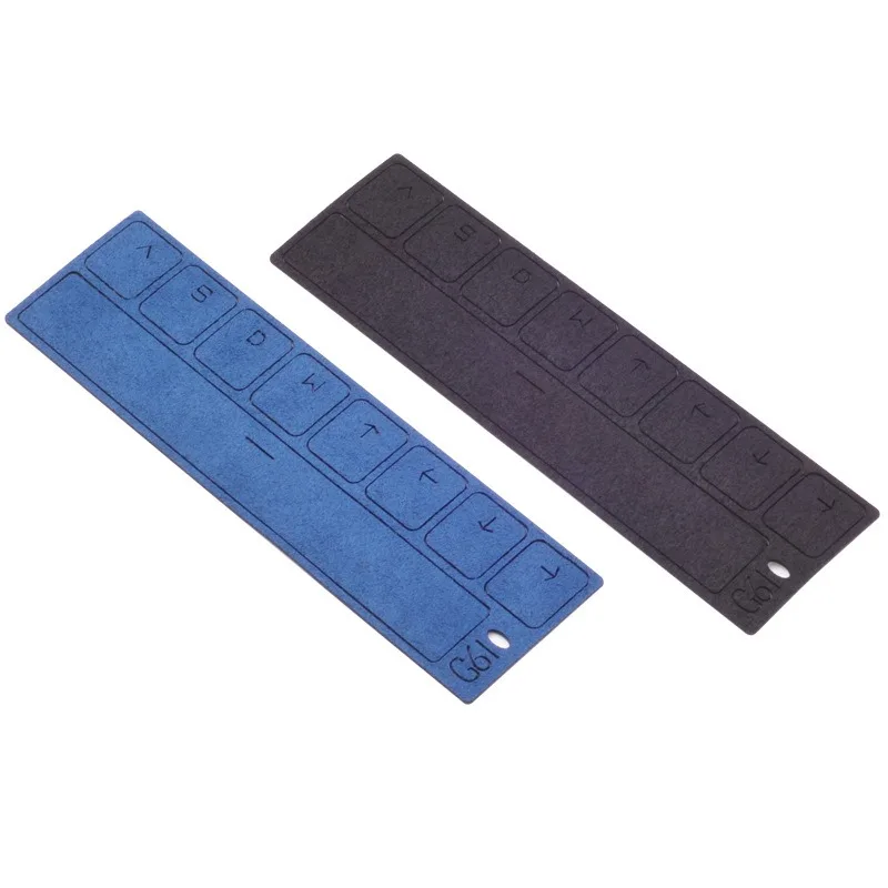 ملصقات عالمية مضادة للانزلاق ماصة للعرق للوحة المفاتيح Logitech G610 - طبقة حماية من مادة البولي يوريثان المصنوعة من جلد الغزال الصناعي للألعاب
