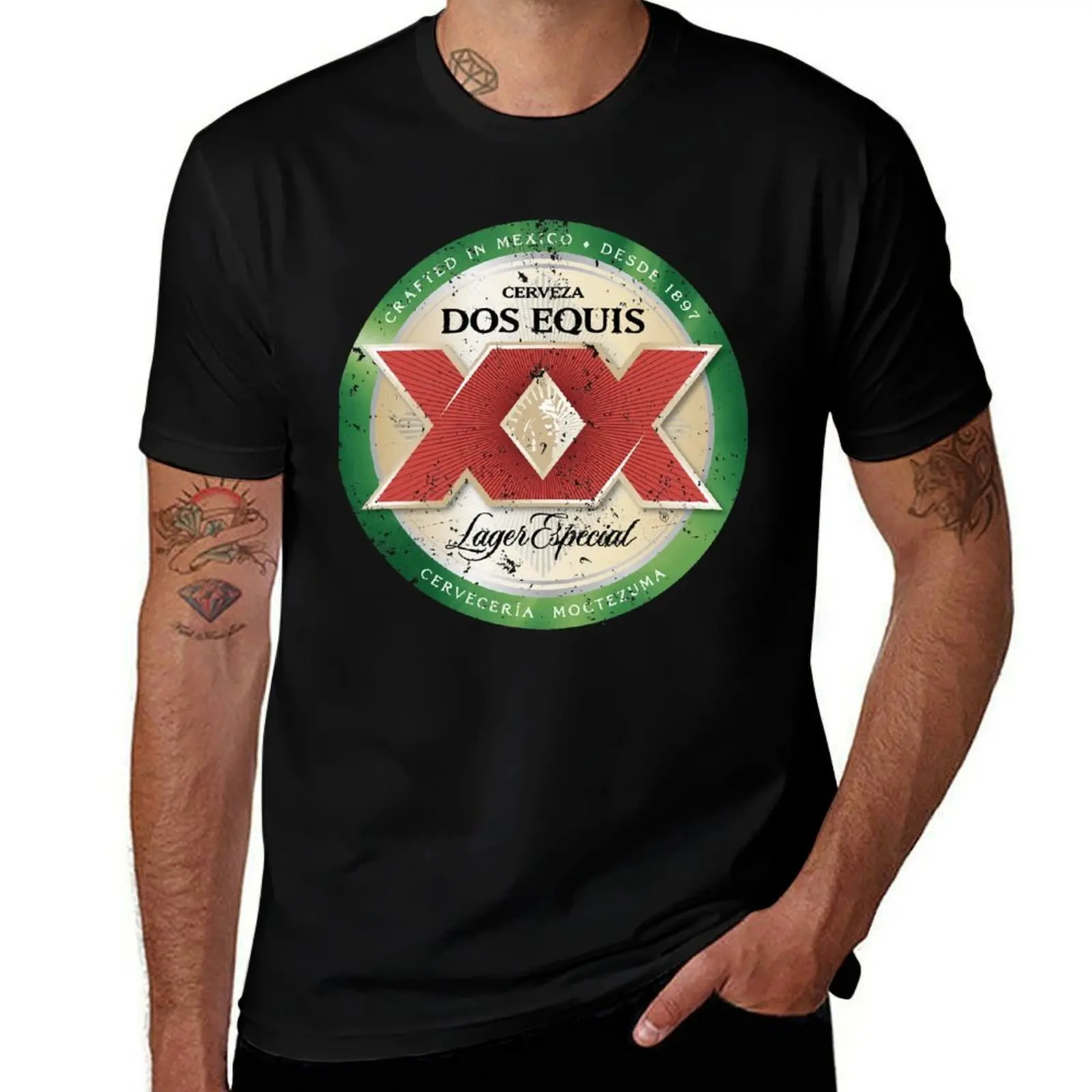 Dos Equis Lager T-Shirt Casual All Match Short Sleeve T-Shirt