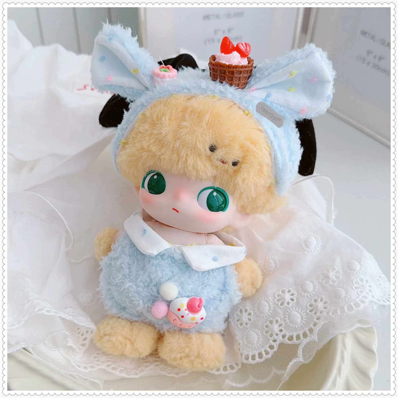 Kawaii – ensemble de lapin gâteau sucré, Mini poupée idole, vêtements, accessoires de dessin animé, bricolage, habillage, poupée en peluche, cadeaux de Collection pour Fans de filles