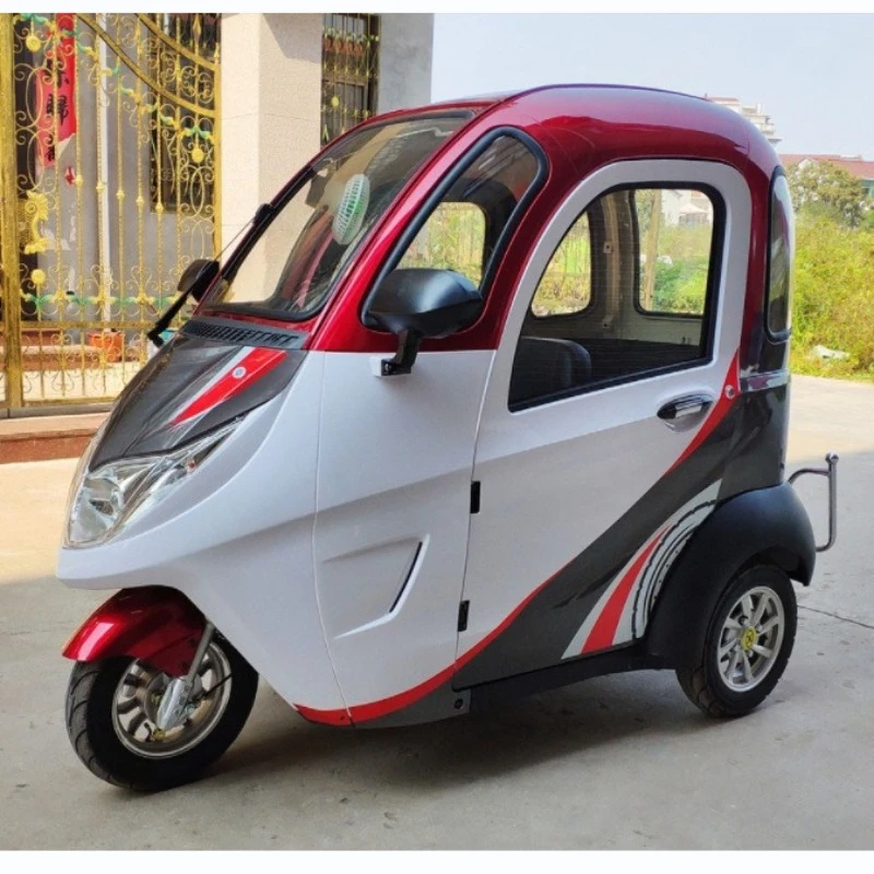 

Fully enclosed adult multi-functional small electric tricycle old age scooter 1000W