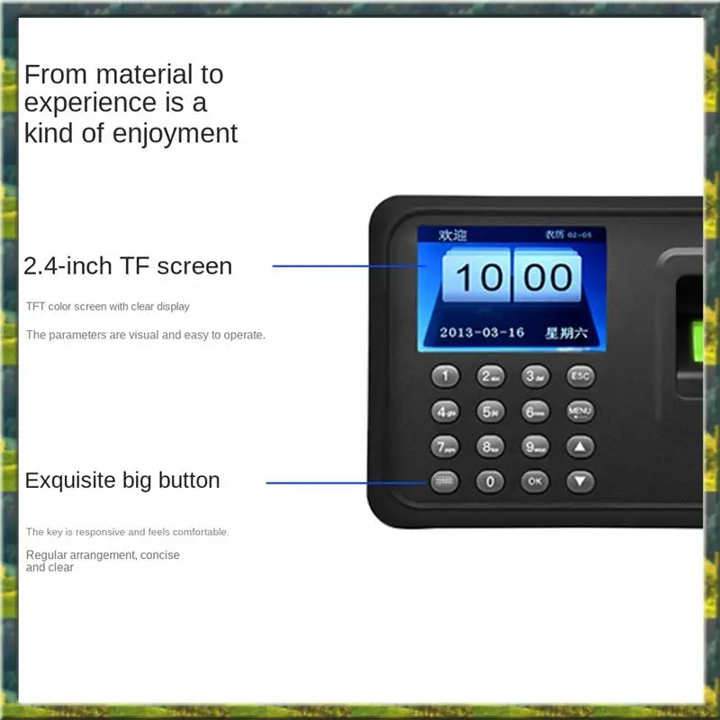 ABGZ Plastic Attendance Machine Biometric Attendance System 1000 Fingerprint Capacity Support USB Driver Download AU Plug