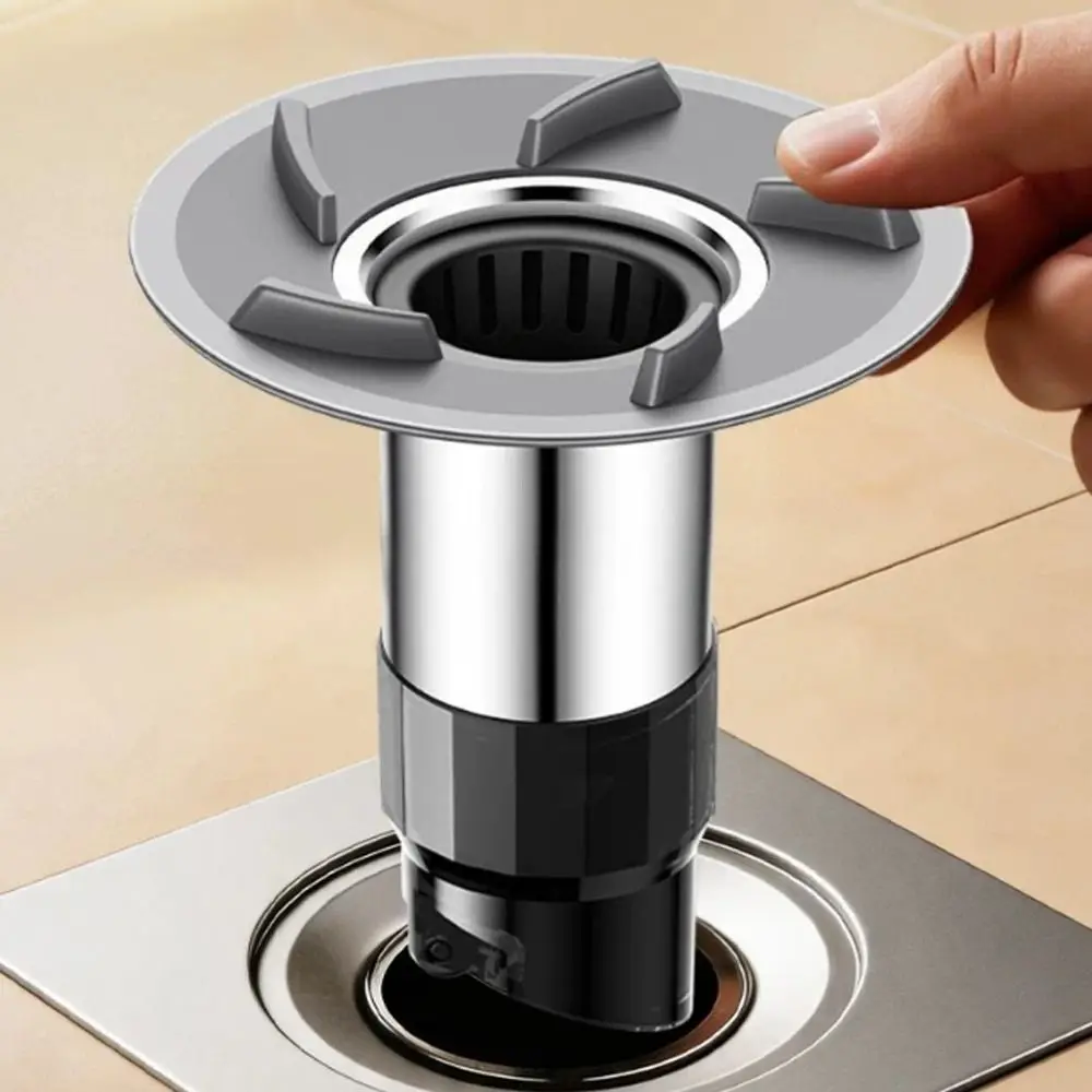 Stainless Steel Floor Drain Core Odor Resistant Insect Resistant Floor Drain Insert Magnetic Drainage Anti-Clog Structure