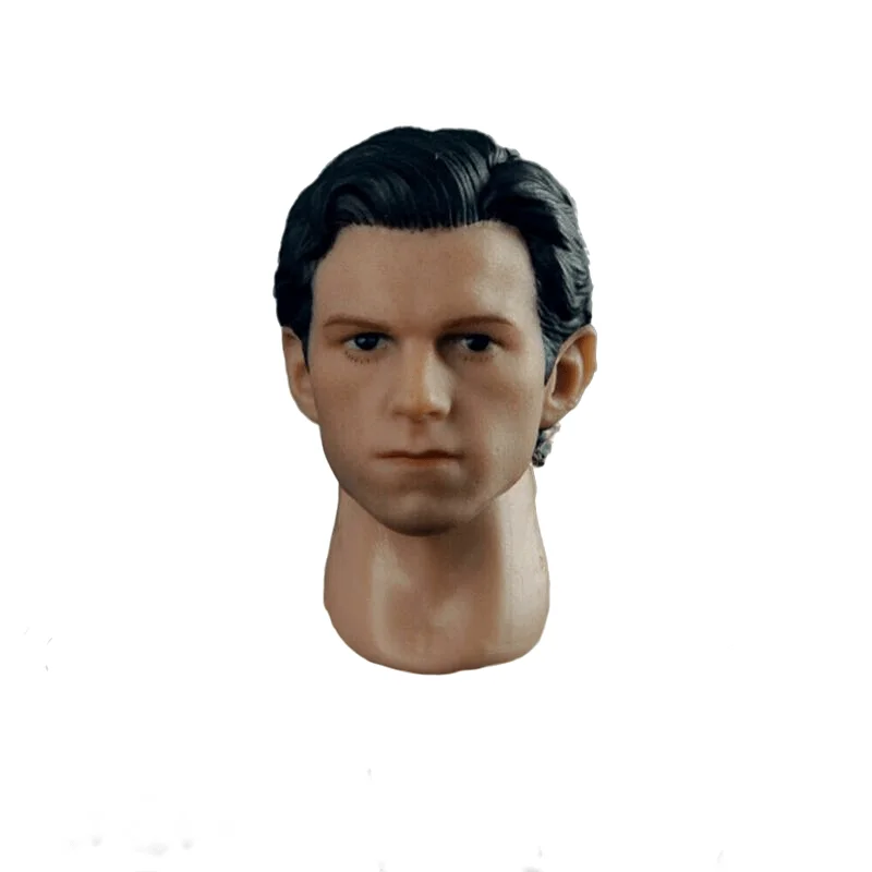 

1/12 Scale Head Carving Tom Holland Male Soldier Model PVC Head Long Neck Suitable For 6-Inch Action Figure Body Doll