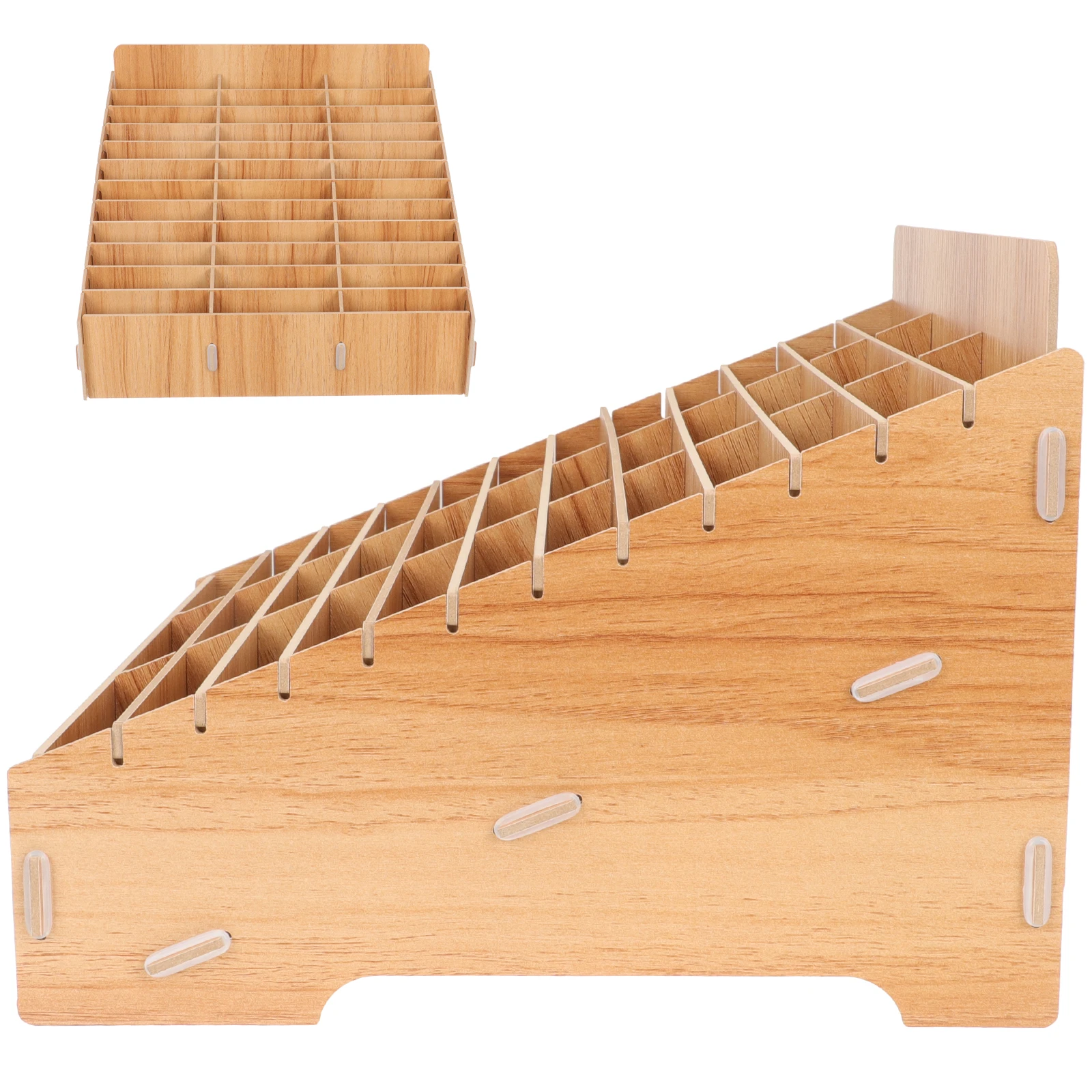 

Multi-Grid Mobile Phone Storage Organizer Box Sturdy Phone Management Case for Classroom Office Desk Storage Organizer