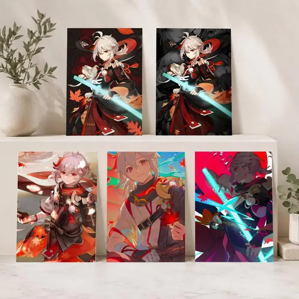 Character Game Genshin Impact Kaedehara Kazuha Poster Series HD Wall Living Room Home Decor Gift
