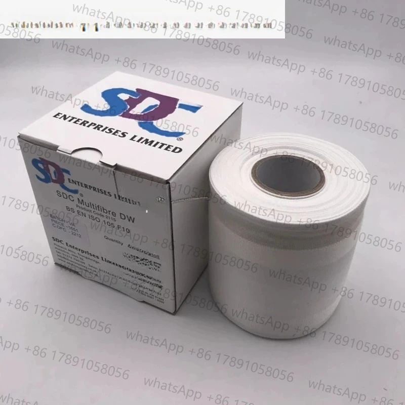 SDC DW multi fiber cloth lining fabric washing cloth six color cloth six fiber   fastness test ISO105/F10