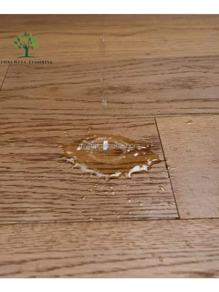 Aangepaste versie van hoogwaardige antistatische PVC-tegel SPC-vloer, houtfineer technische houten vloer