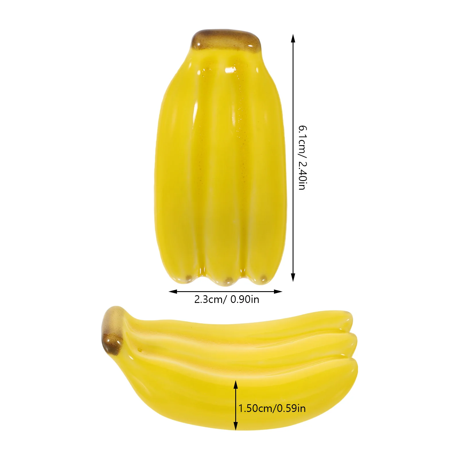 Ceramic Banana Style Chopsticks Rests Elegant Dinner Table Decoration Chic Utensil Organizer for Home Kitchen