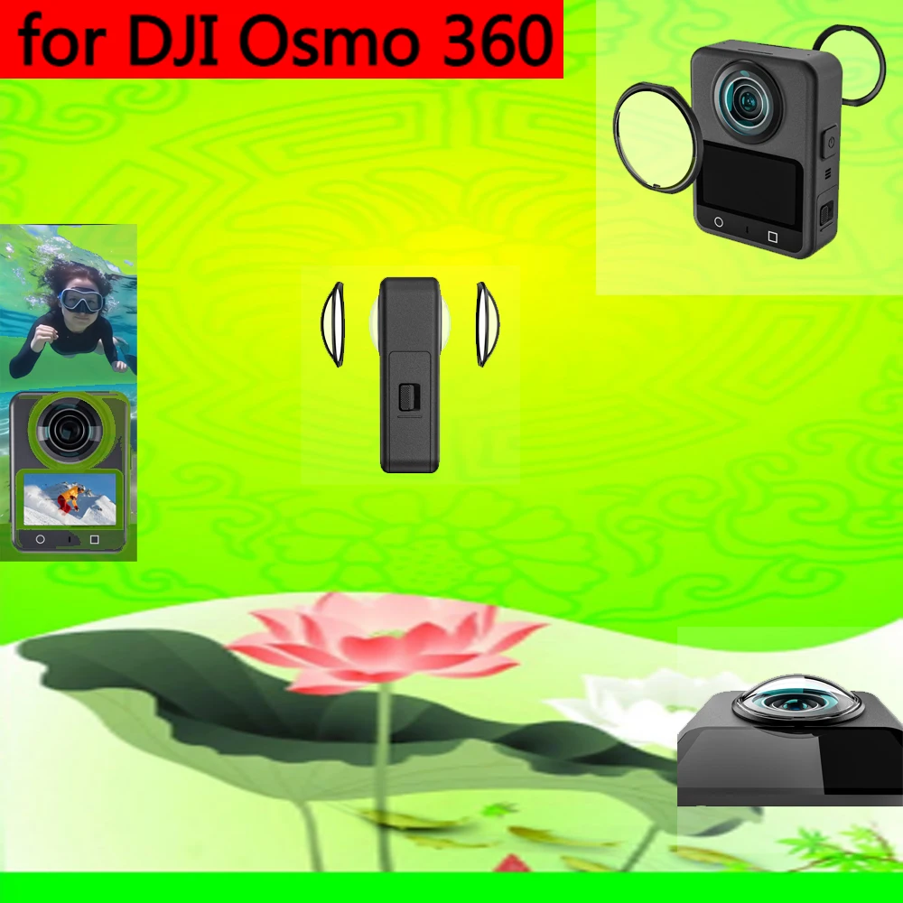 

Lens Cap for DJI Osmo 360, Lens Anti-Scratch Dust-Proof Protective Cover for DJI Osmo 360 Panoramic Camera Accessories