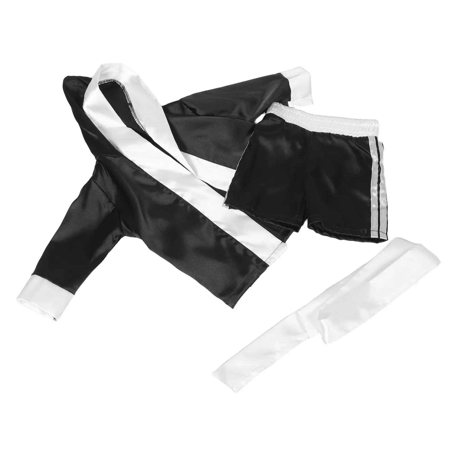 1Set Baby Boxing Set Newborn Robe and Shorts Cosplay Costume for Holiday Party Photo Shoot Clothing for Infant Boys Girls