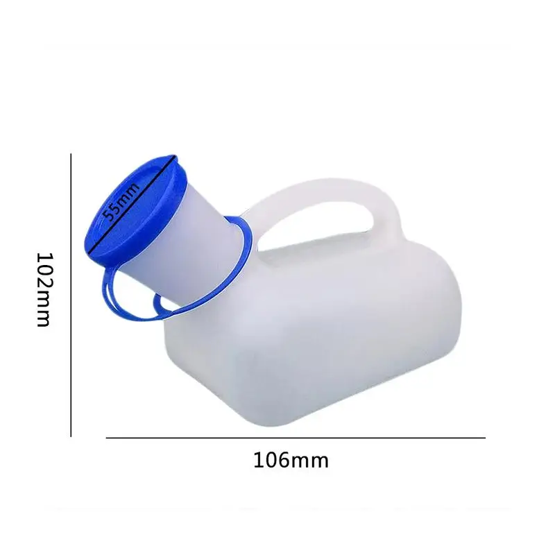 1000ml แบบพกพาห้องน้ําพลาสติก Pee ขวดผู้ชายผู้หญิงมือถือปัสสาวะห้องน้ําสําหรับ Outdoor Camping Travel Journey