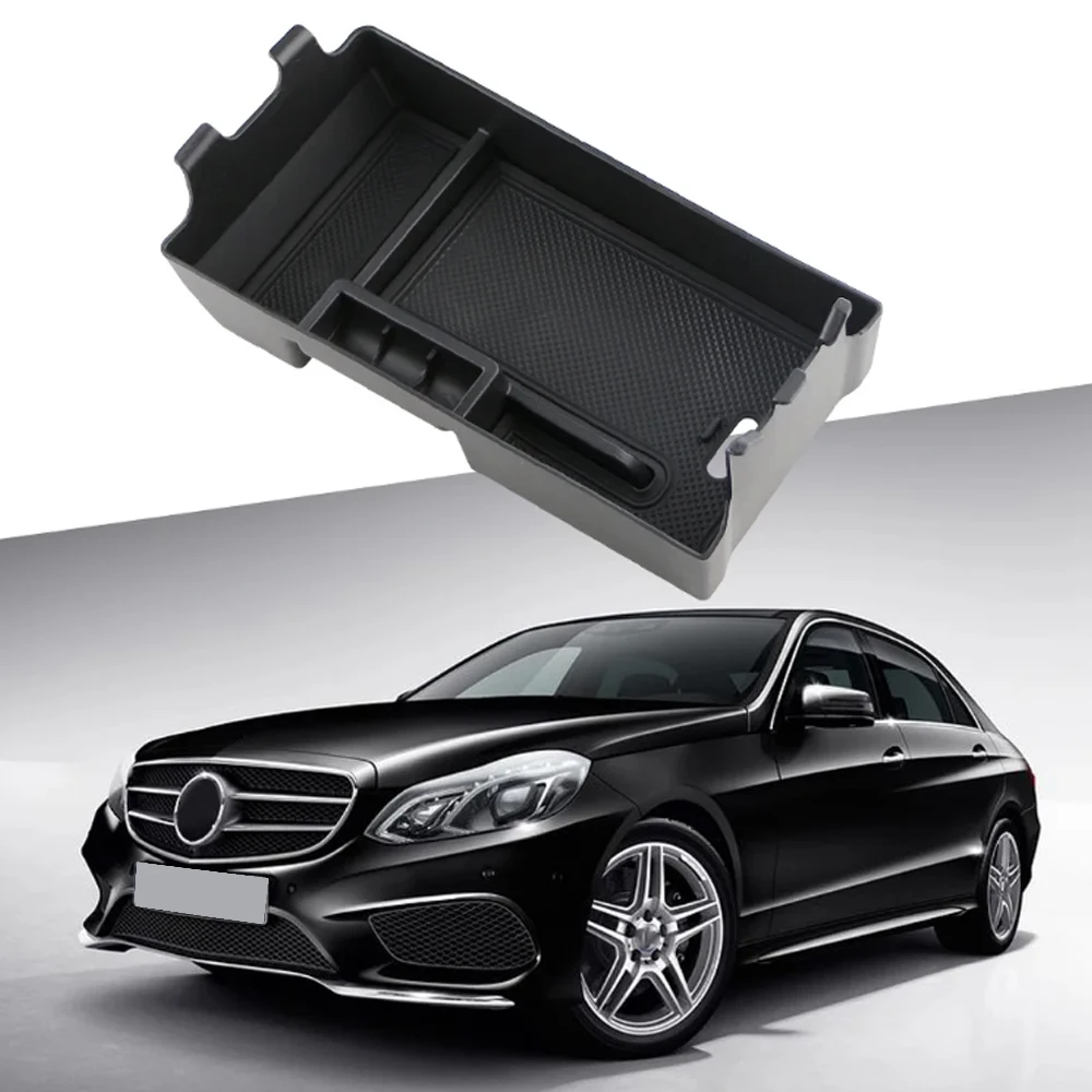 

For Mercedes Benz E Class W213 2016 2017 2018 2019 Armrest Storage Box Tray Organizer Stowing Case Holder Car Accessories