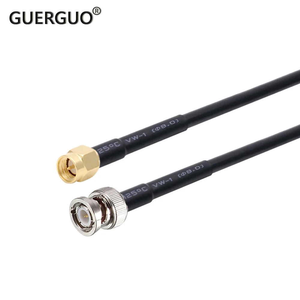 

RG58 Cable BNC Male to SMA Male Plug RG-58 50 Ohm RF Extension Cable Connector Adapter RF Jumper Pigtail 0.5M 1M 2M 5M 10M 20M