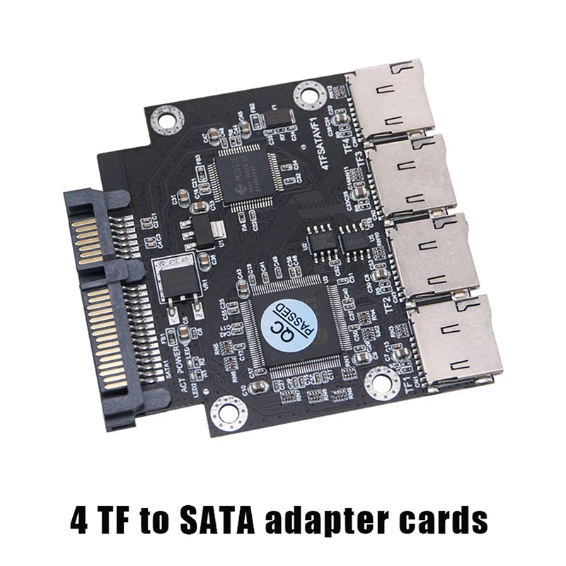 

2.5 Inch 4 TF To SATA Adapter Card Self-Made SSD Solid State Drive For Micro-SD To SATA Group RAID Card