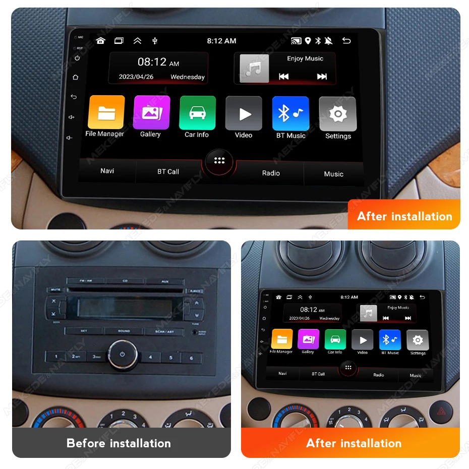 Android 13 For Chevrolet AVEO T250 Epica 2006-2012 car radio player Android Auto Multimedia GPS Track Carplay 2din DVD stereo