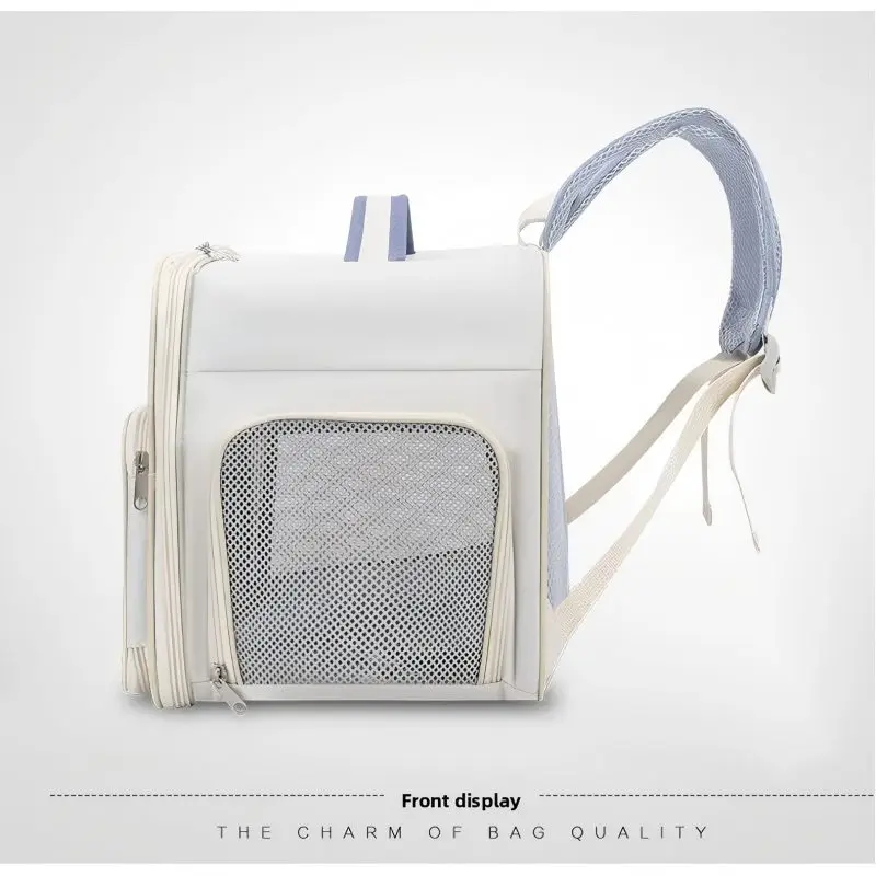 Large capacity pet bag Outdoor backpack cat bag travel bag Portable shoulder sling handbag airline approved pet supplies