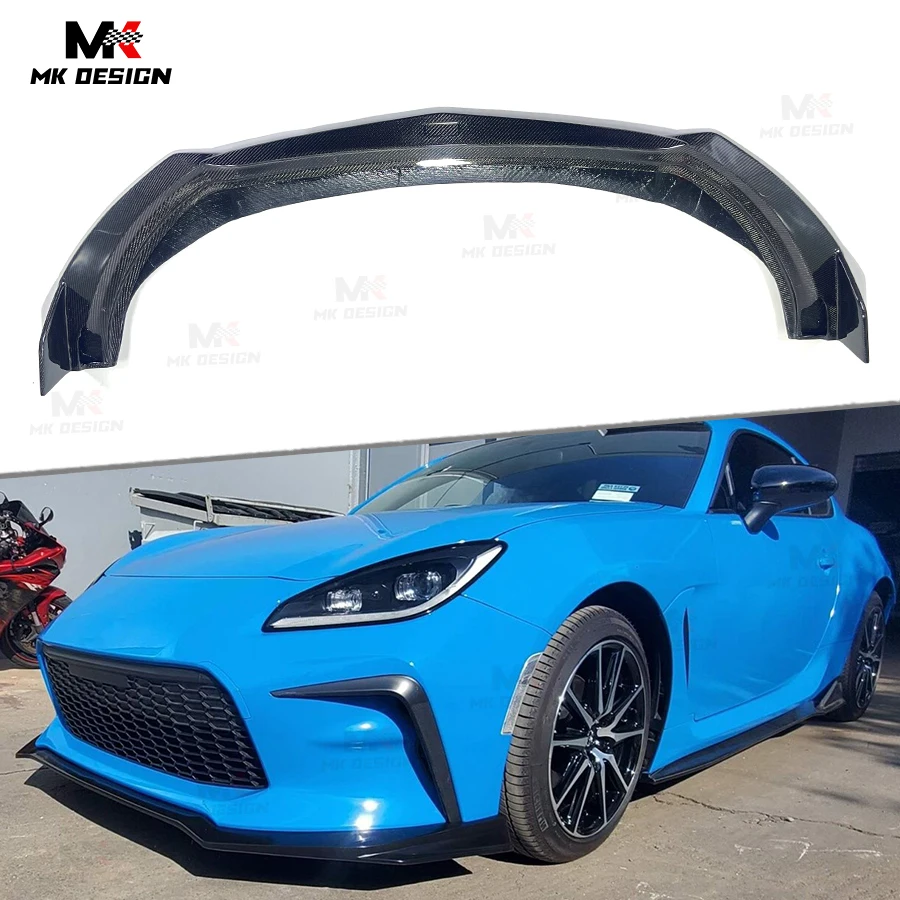 

Carbon Fiber TMS Style Front Lip Splitters for Toyota GR86 ZN8 2021-IN Front Bumper Lip Chin Spoiler Car Accessories