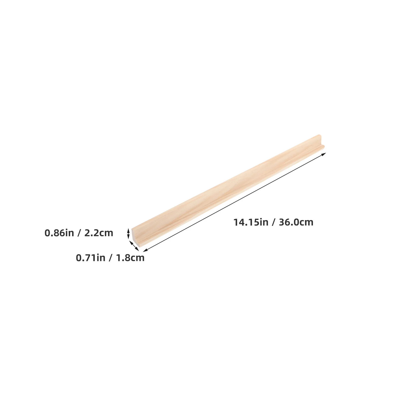 4Pcs Wooden Domino Trays Single Row Unfinished Domino Holders for Mahjong Mexican Train Board Game Accessories 36cm