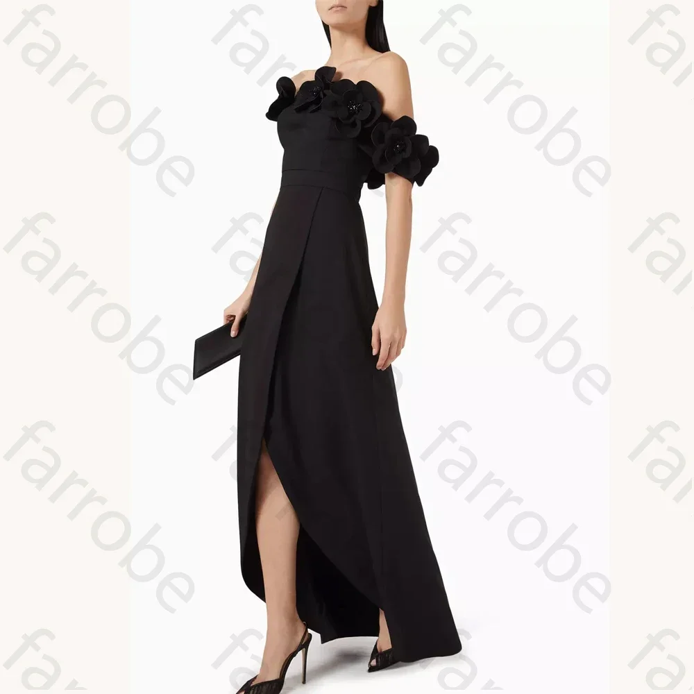 Customized Off-shoulder Asymmetric Dress in Fine A-Line Evening Dresses Formal Prom Gown Exquisite High Quality Party Gowns