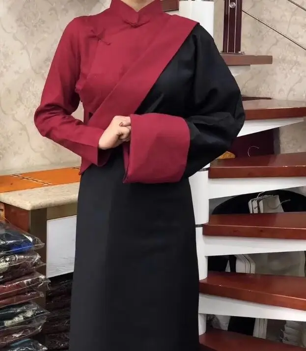 Chinese Tibetan Style Lapel Set Tibetan Robe Performance Tibetan Women's Style