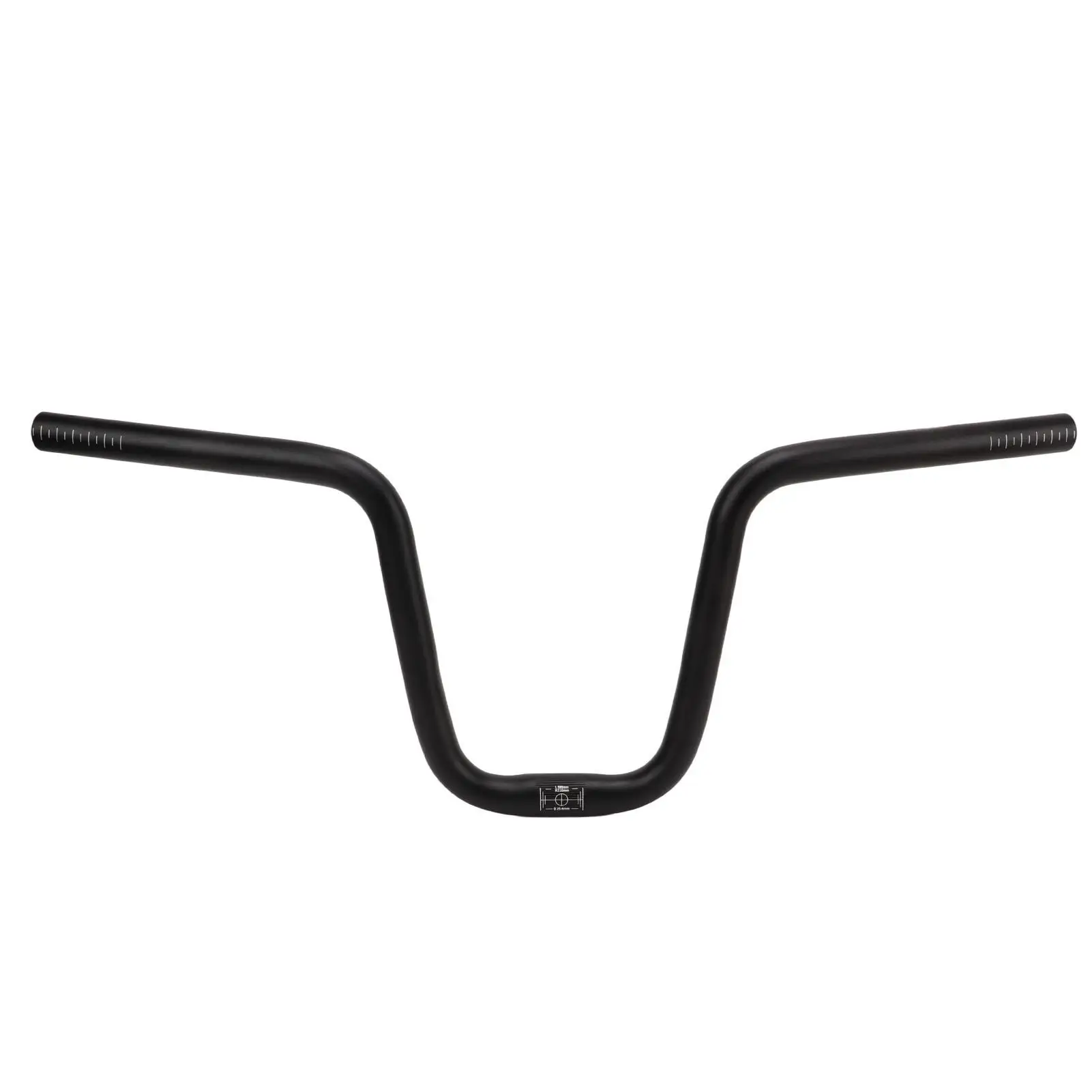 

580mm Extra Aluminum Alloy Folding Road Bike Riser Handlebar - 25.4mm Diameter