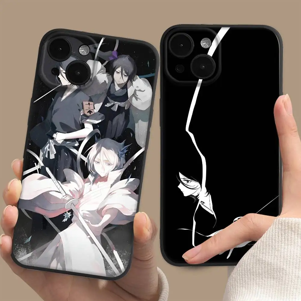 Funda para Teléfono con Diseño del Personaje de Anime K-Kusaki Rukia para iPhone 17 16 Pro Max 15 14 13 12 11 Mini, Simple, Corta y Resistente a Impactos